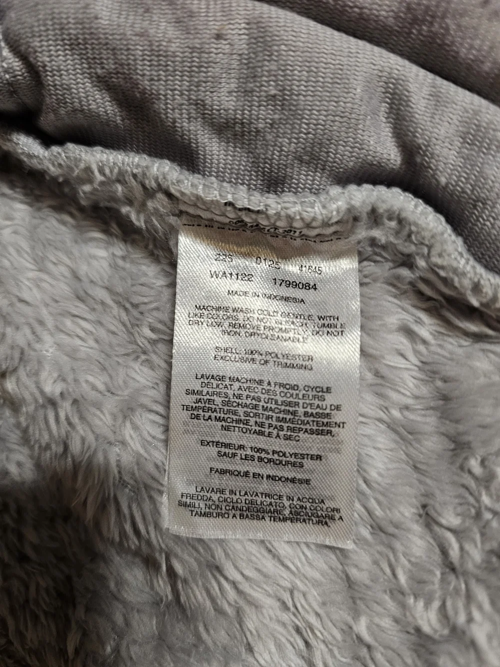 Columbia Jacket 2T Fire Side Sherpa FZ Gray Zip up